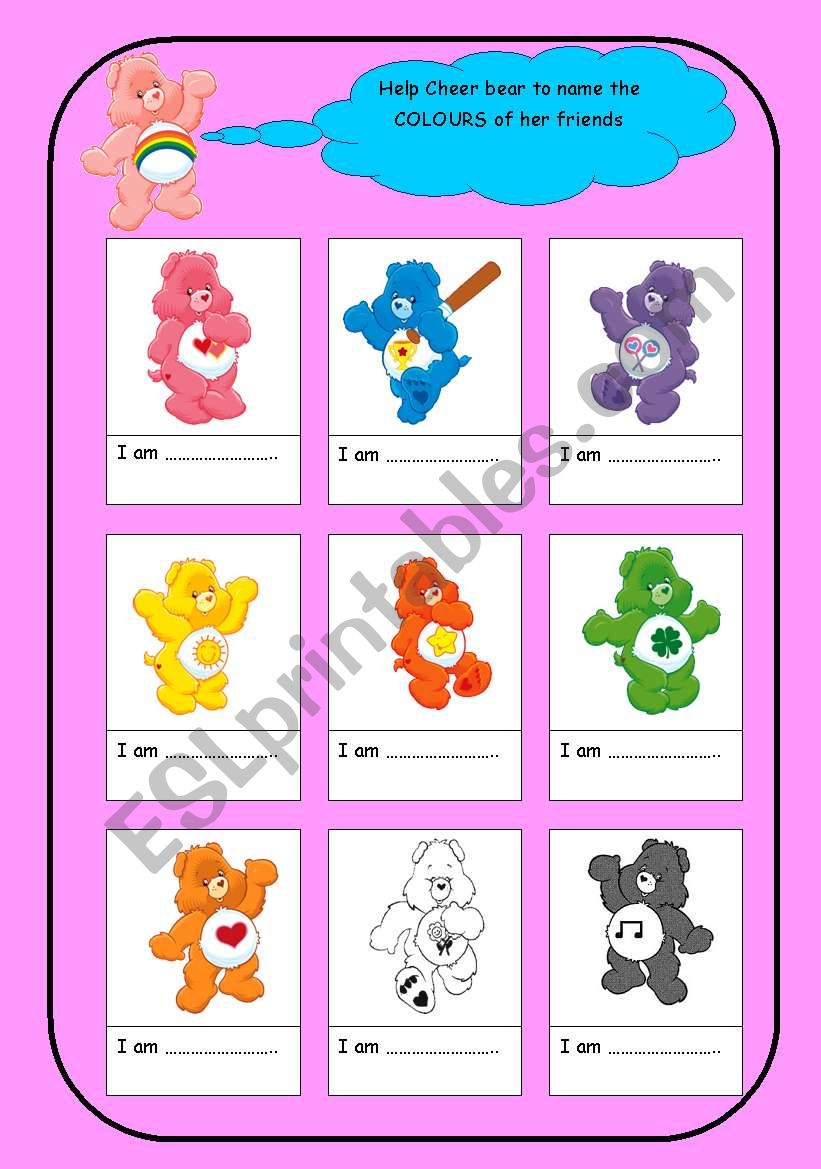 Colours worksheet