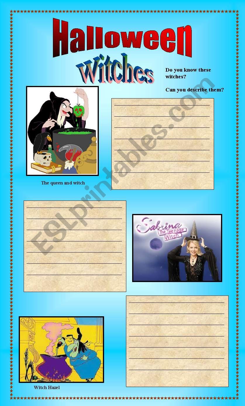 Halloween - Witches  worksheet