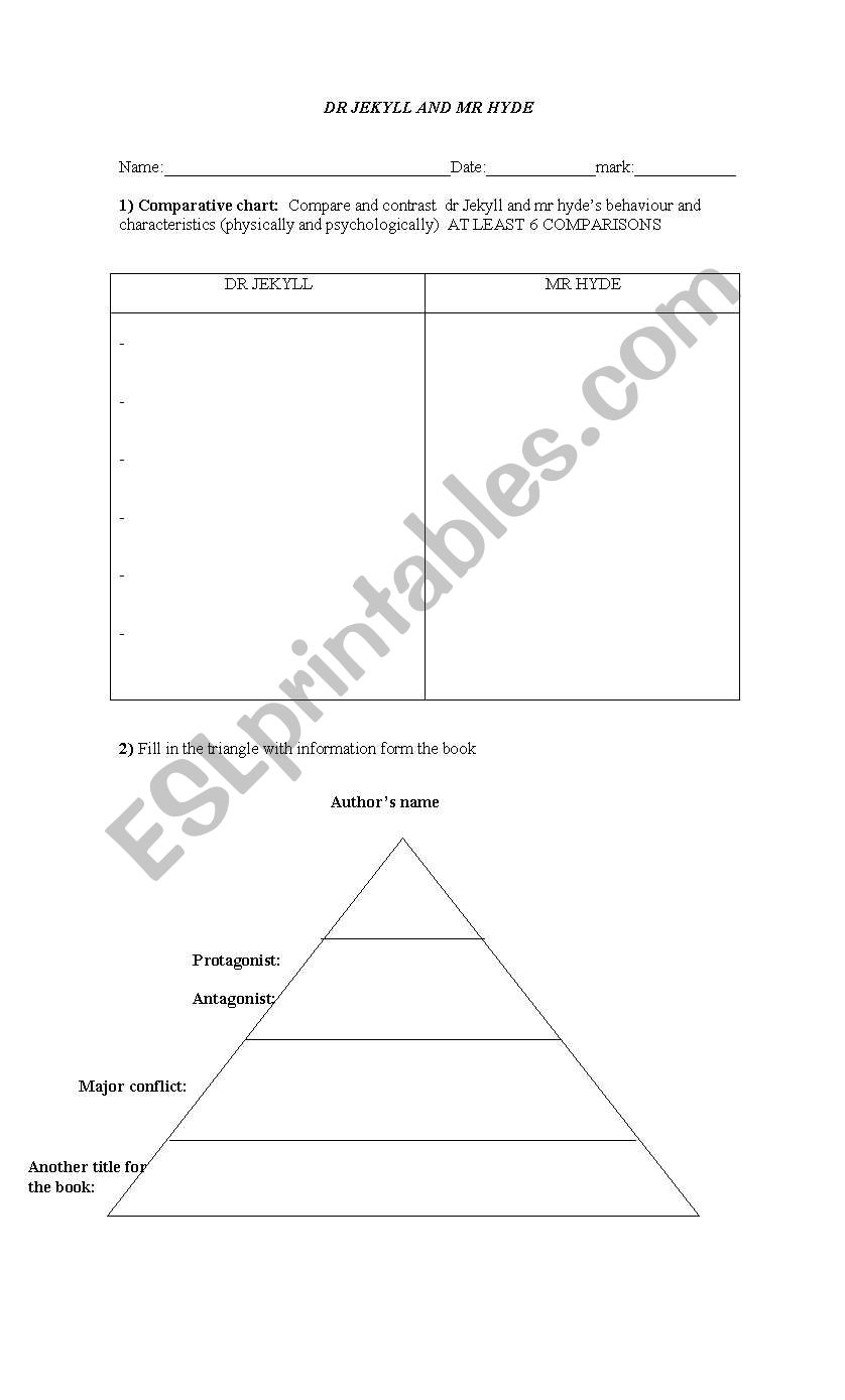 dr jekyll and mr hyde test worksheet