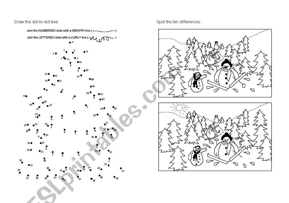 Christmas Booklet worksheet