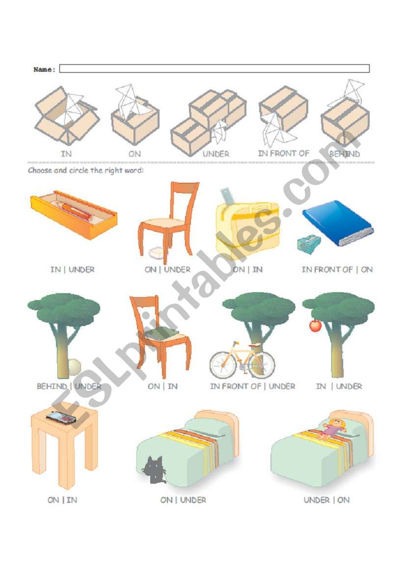 Where is it ? worksheet