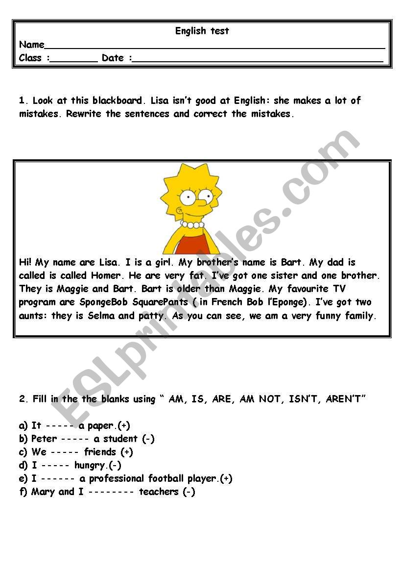   the simpson family worksheet