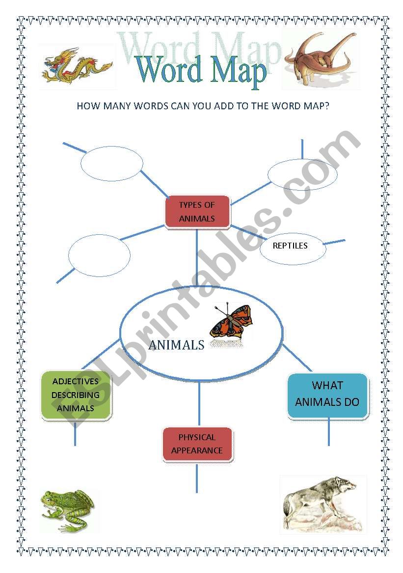 Word Map worksheet
