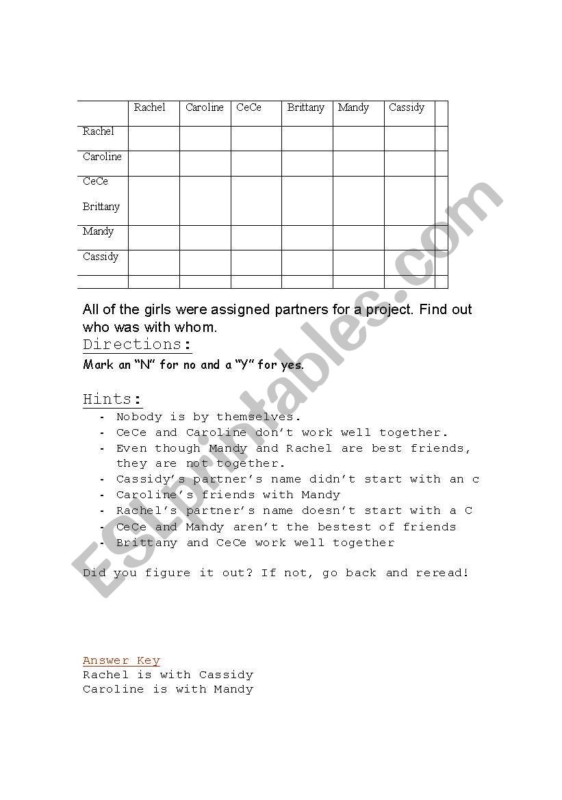 Tricky Math worksheet