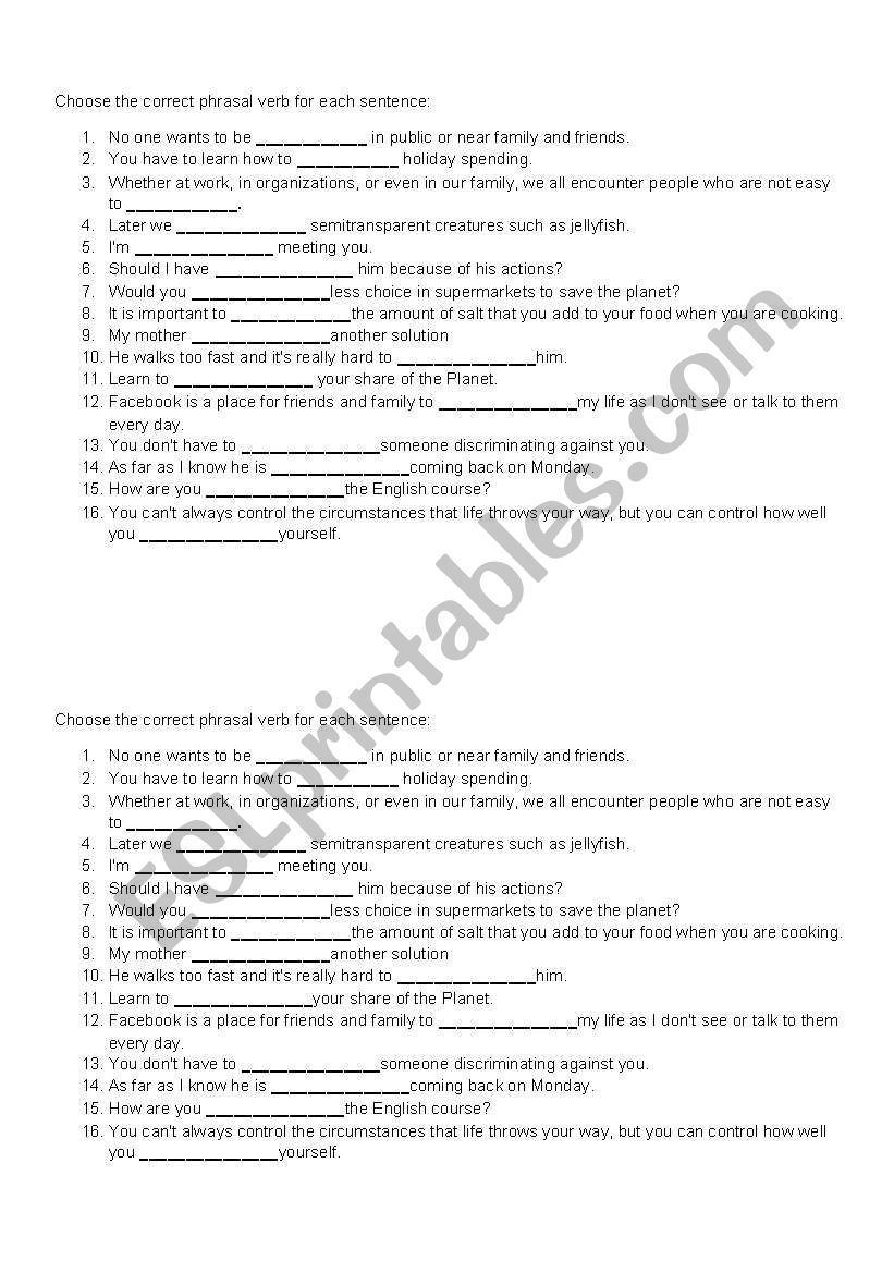 3 words phrasal verbs worksheet