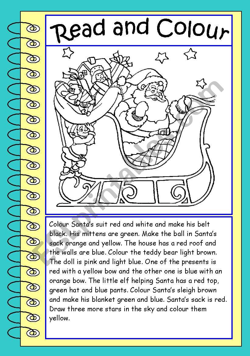 Christmas worksheet