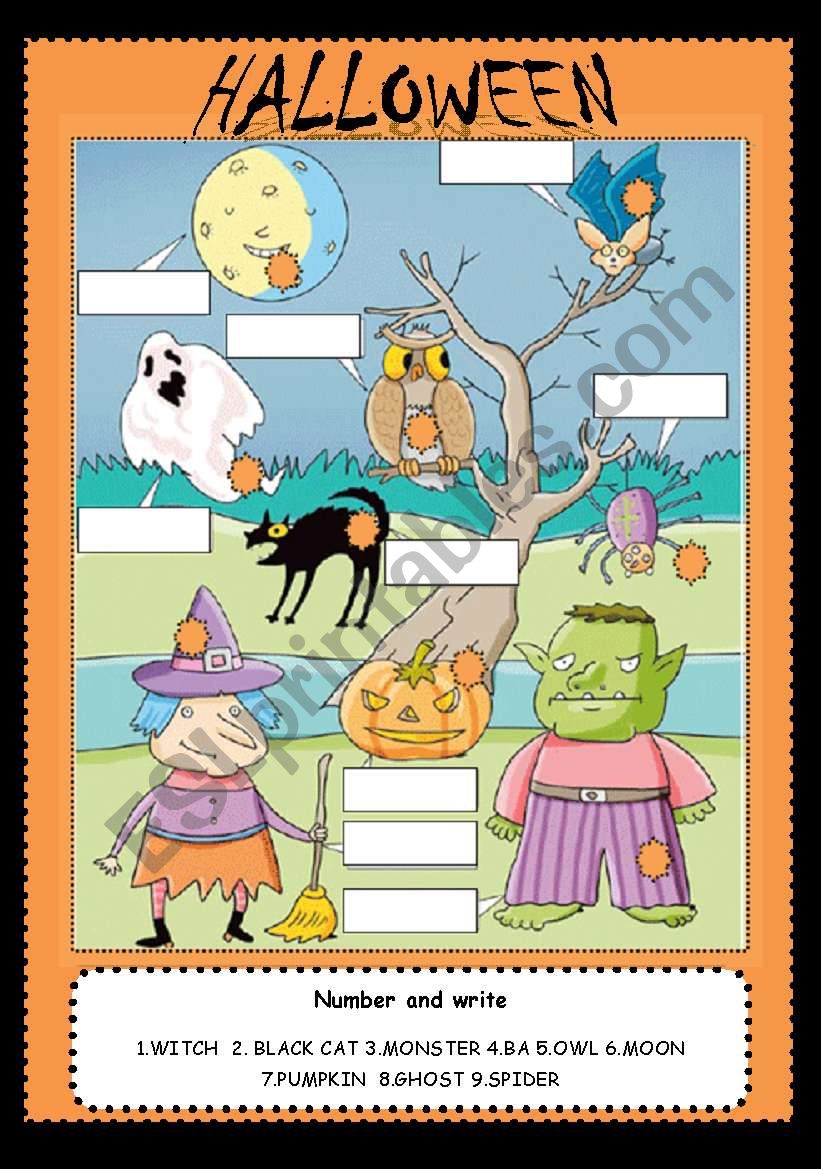 HALLOWEEN worksheet