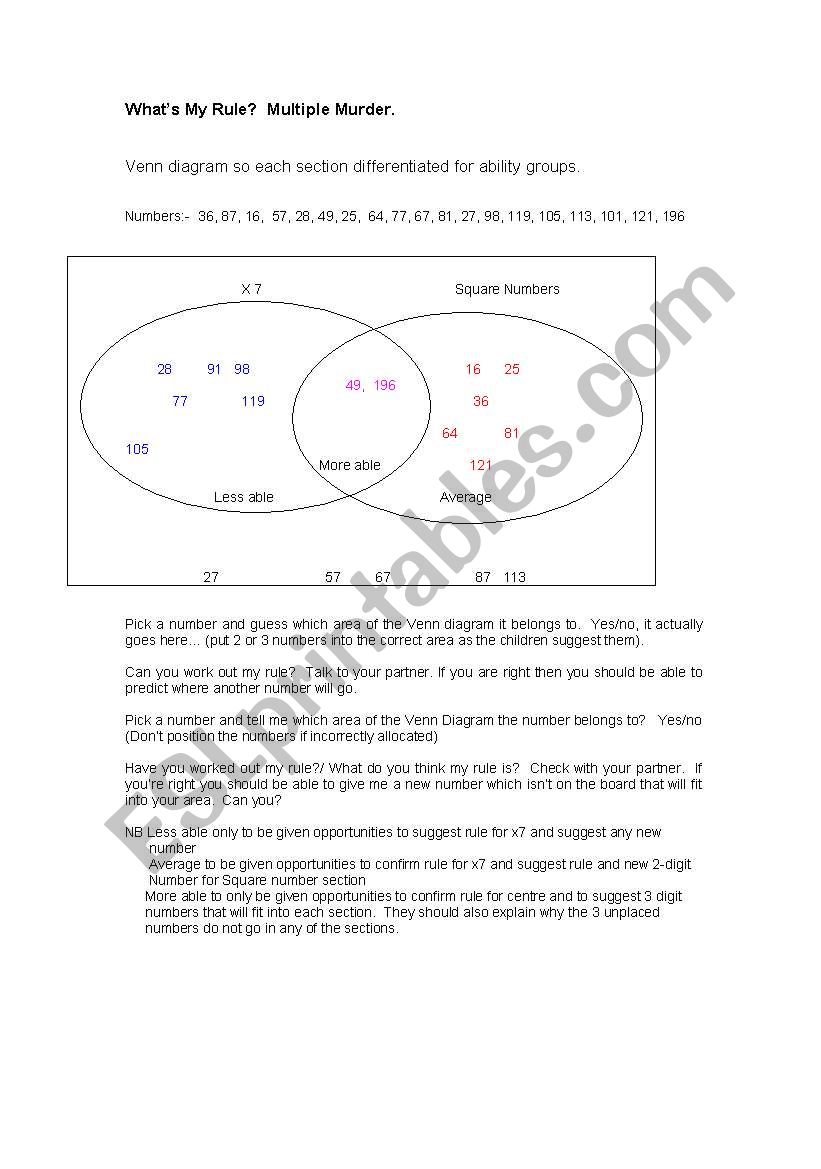 Multiple murder square numbers