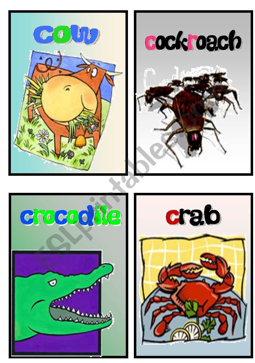 animals worksheet