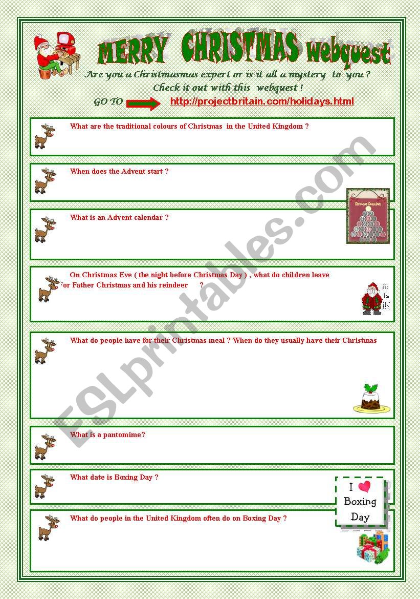 MERRY CHRISTMAS  (part3) worksheet