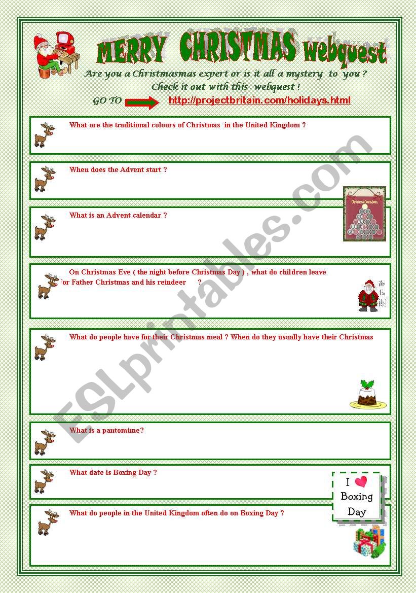 MERRY CHRISTMAS  (part3) worksheet
