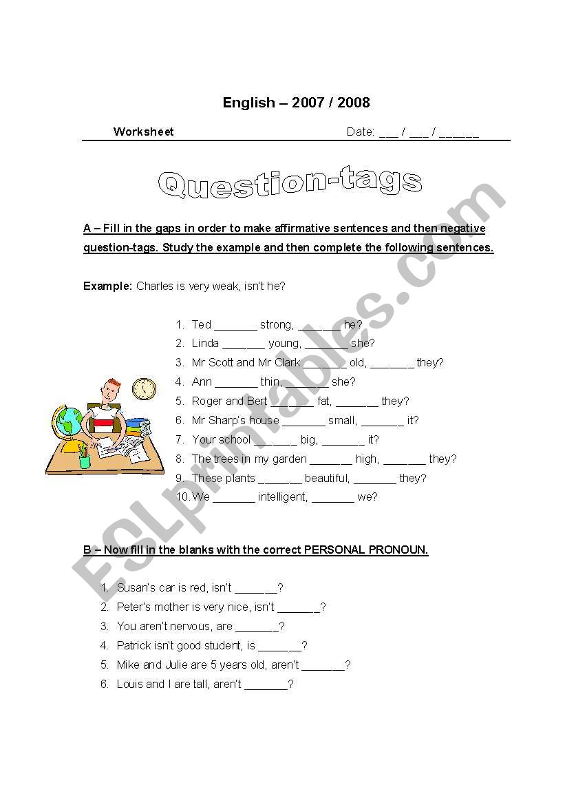 Question-tags worksheet