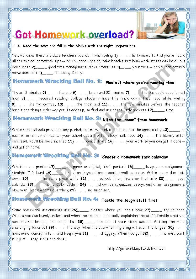 STUDY SKILLS TIPS- GOT HOMEWORK OVERLOAD?