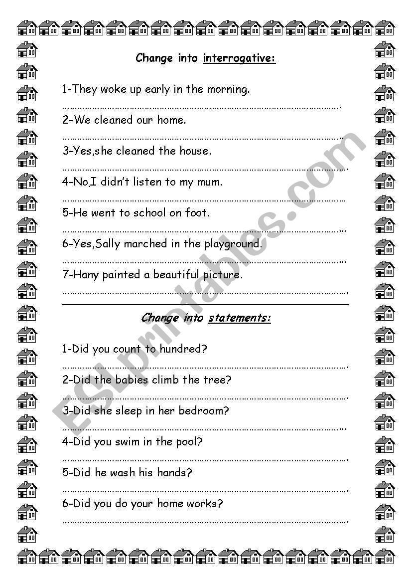 past simple worksheet