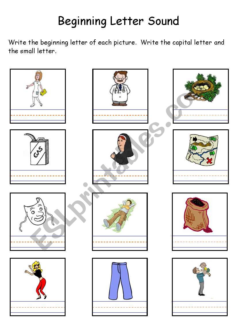 beginning letter D M and N worksheet