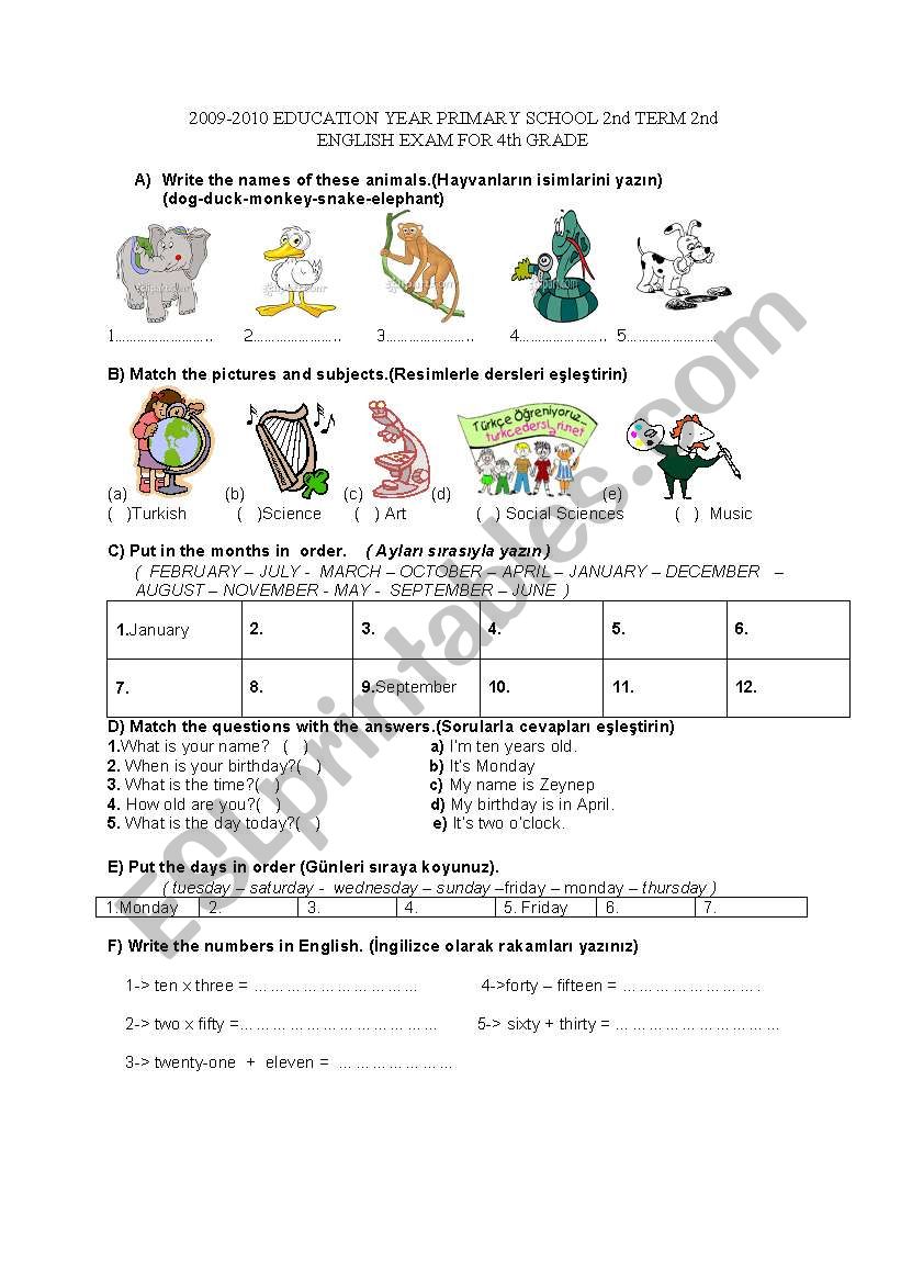 workshheet worksheet