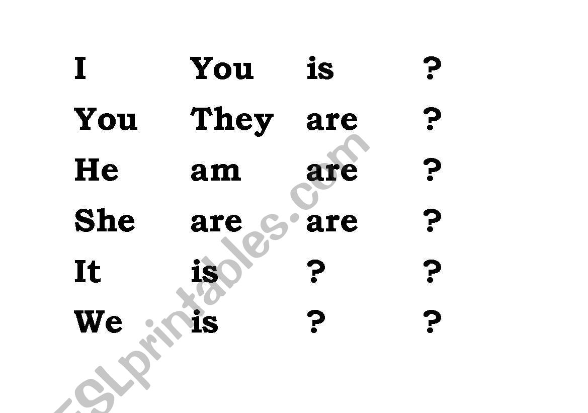 Simple Present Cut out Cards worksheet