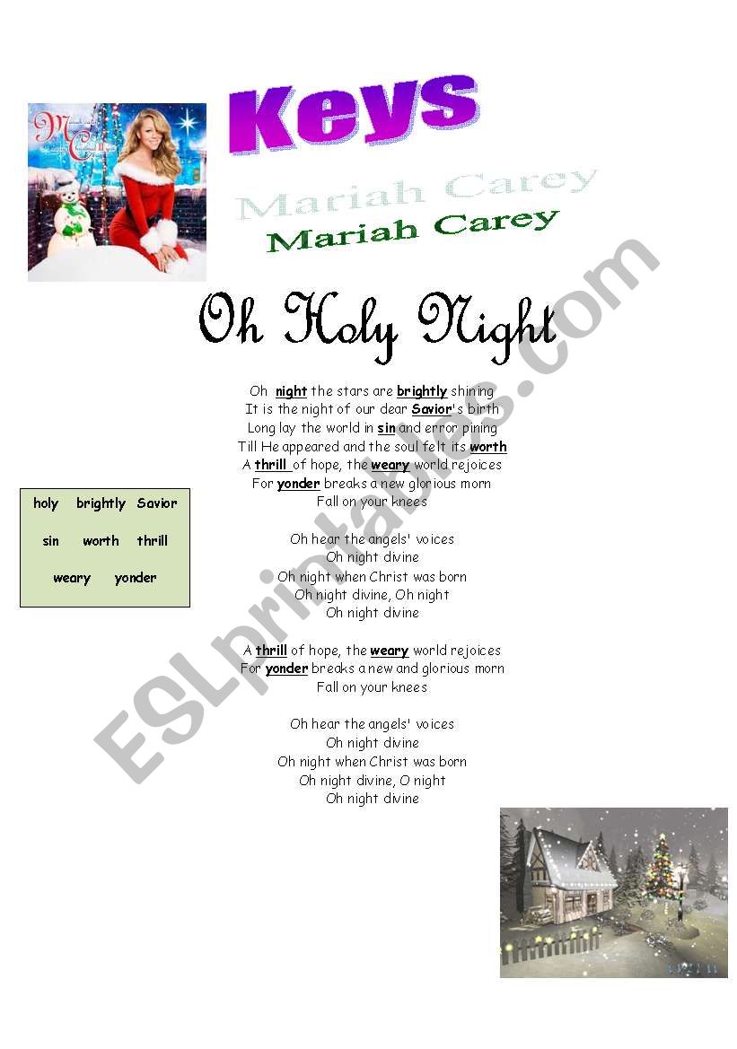 Mariah Carey Christmas Song Oh Holy Night - Mariah Carey Net Worth