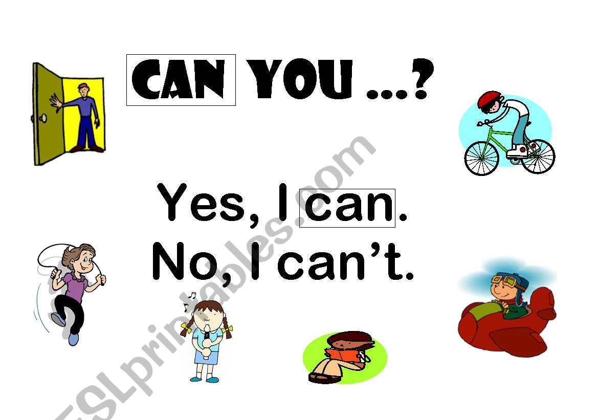 CAN YOU...? worksheet