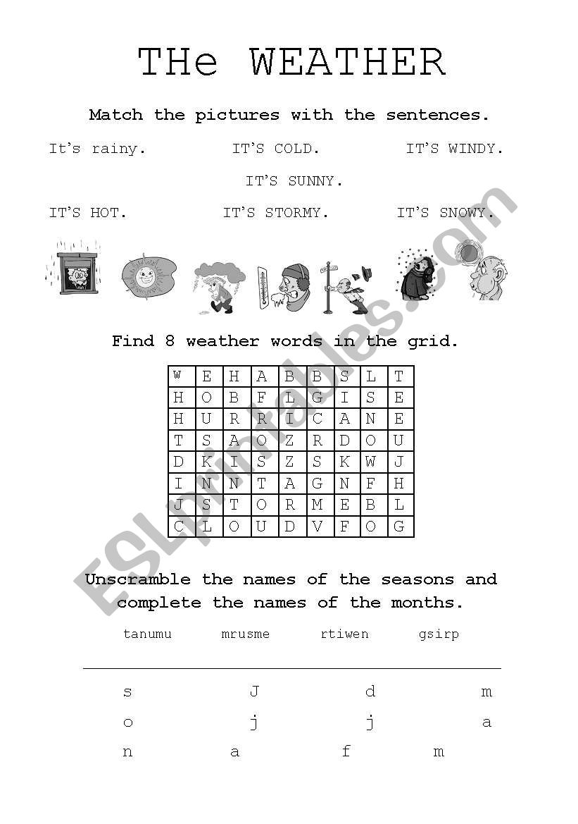 the weather worksheet