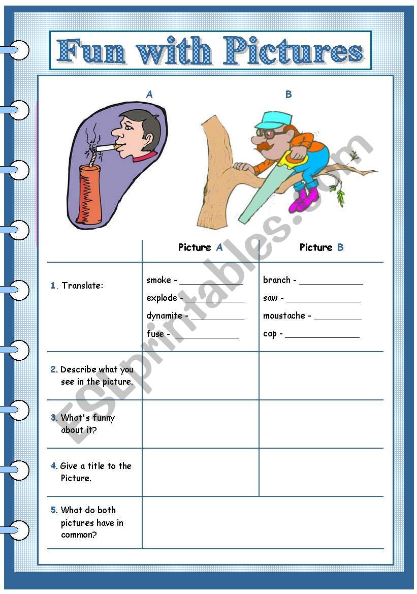 fun with pictures 3 worksheet