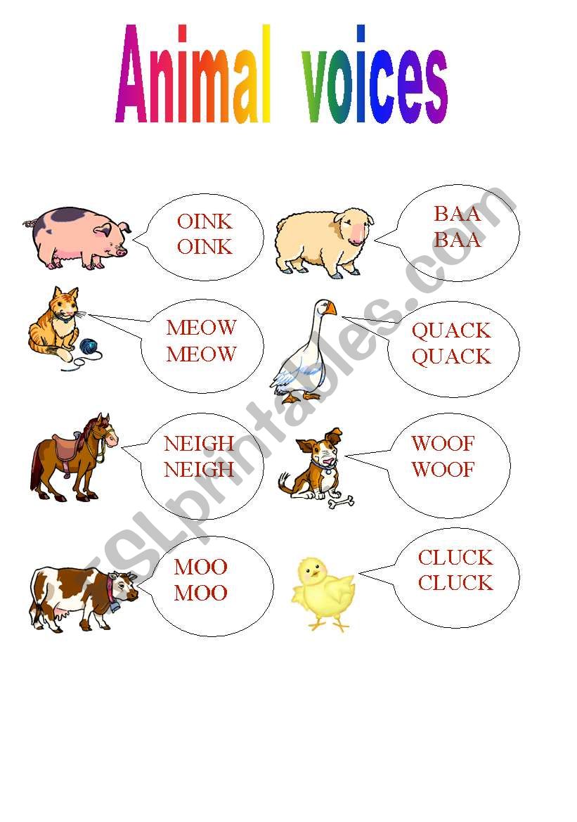 english-worksheets-animal-english-voices