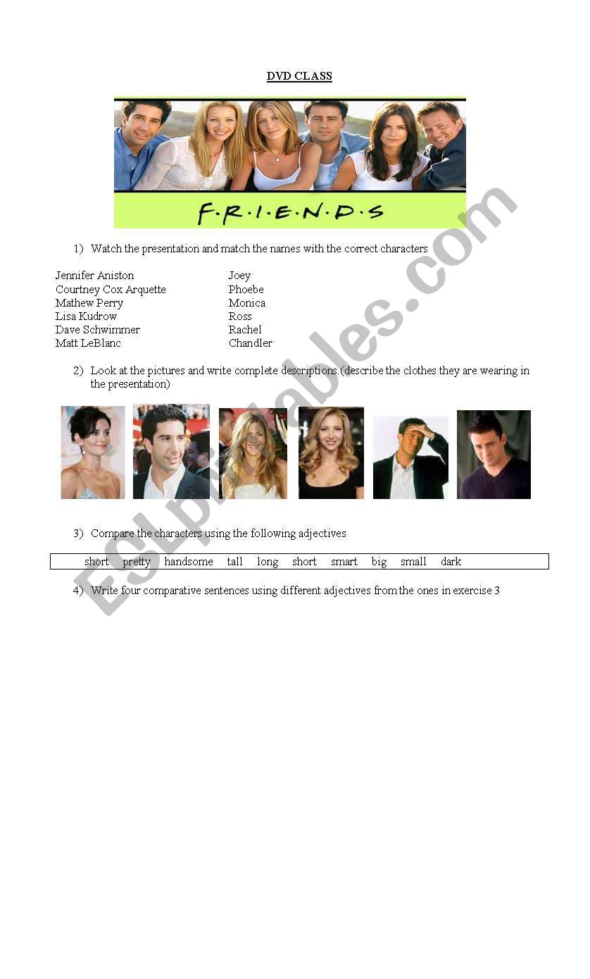 friends characters description