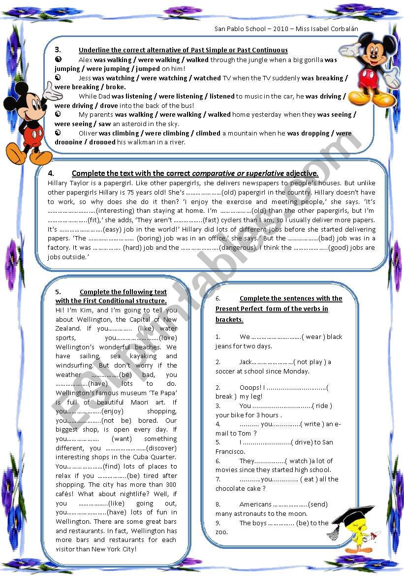 final exam - language in use worksheet