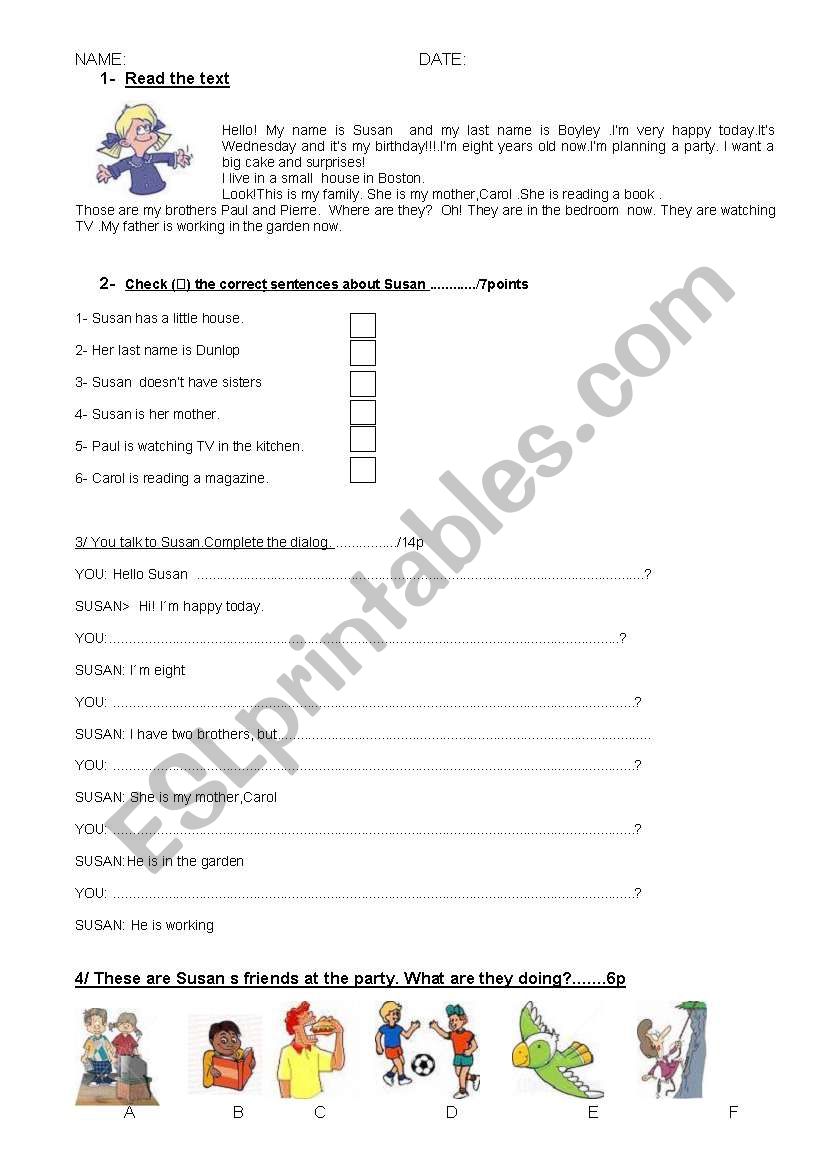 BACKPACK 1 worksheet