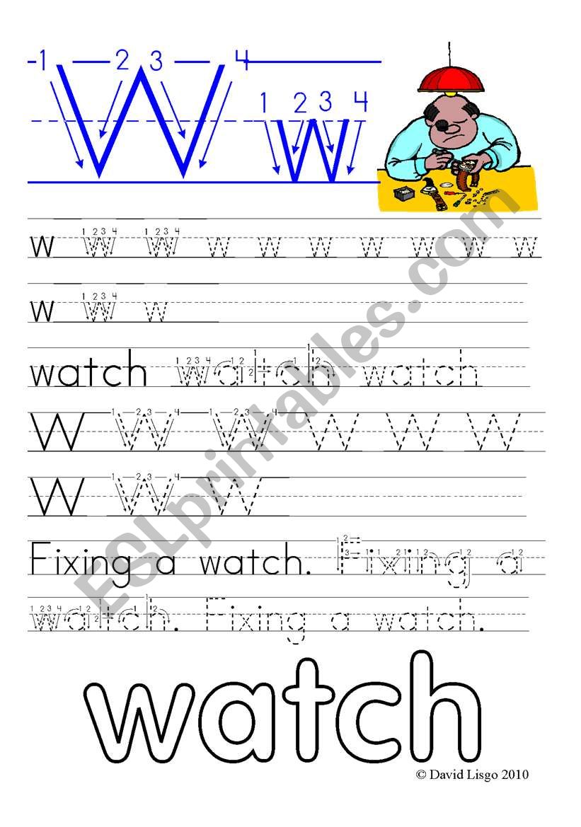 Worksheets and reuploaded Learning Letters Ww and Xx: 8 worksheets