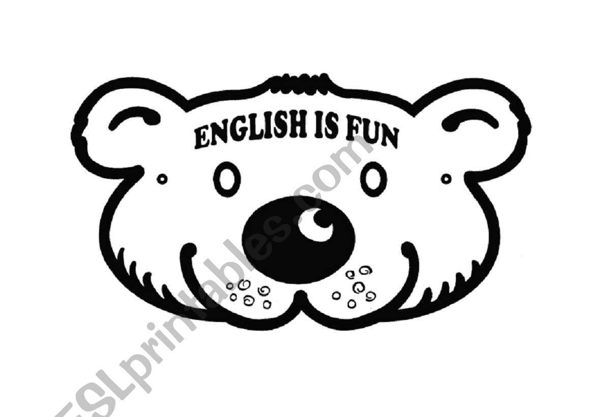 Mask - English is fun worksheet