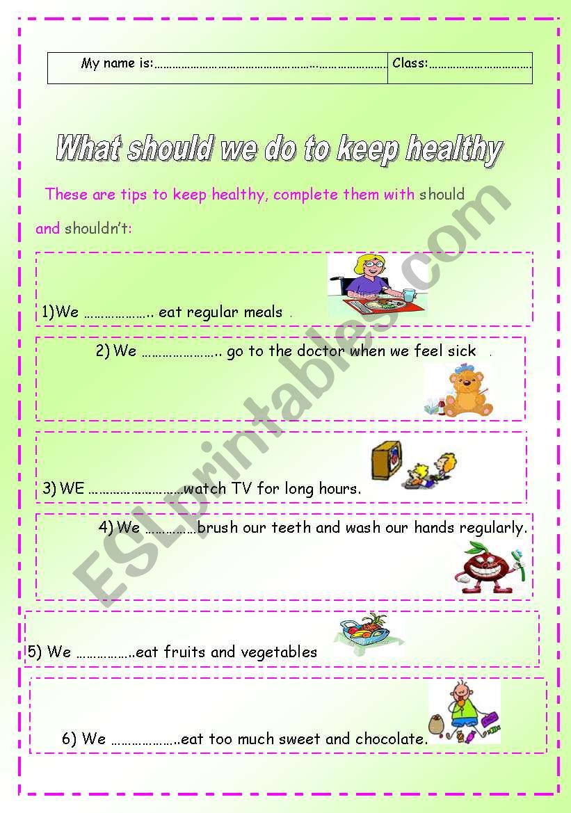what should we do to keep healthy