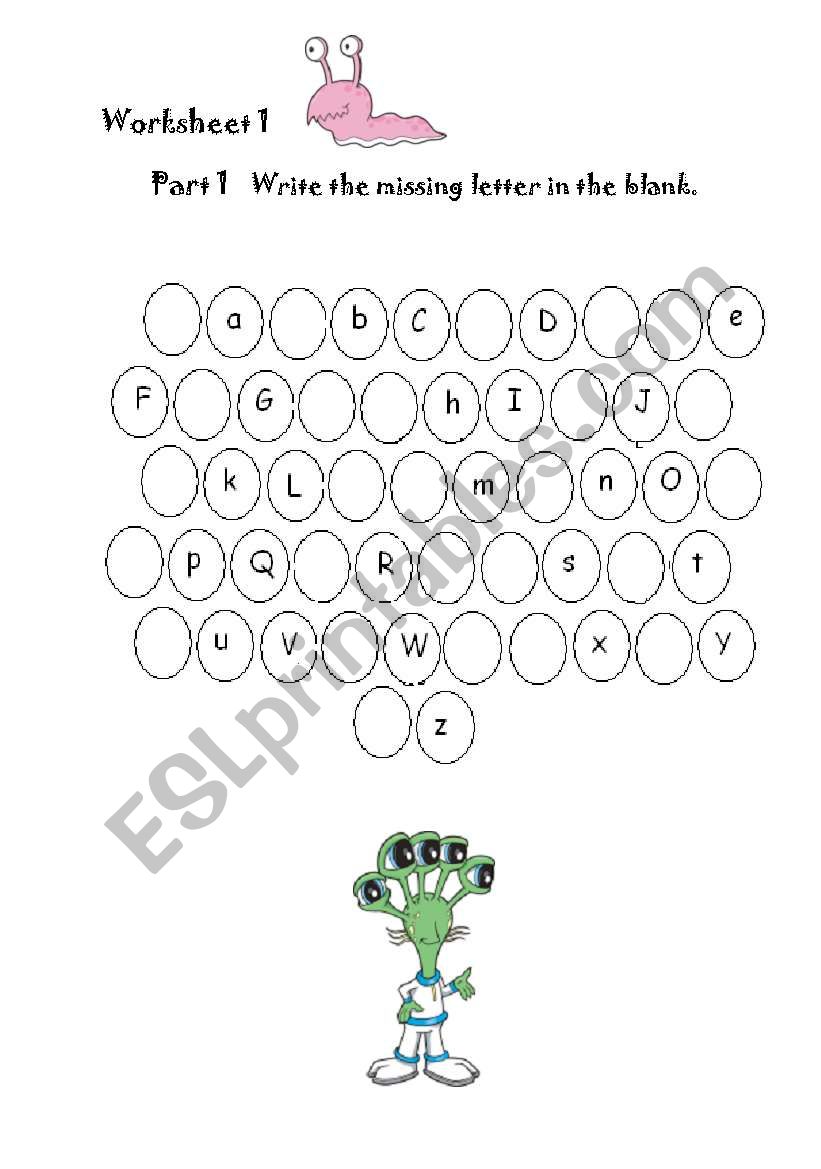 Alphabet worksheet