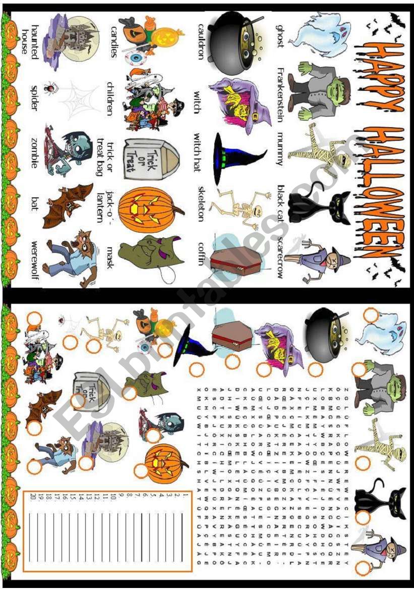 HALLOWEEN  worksheet