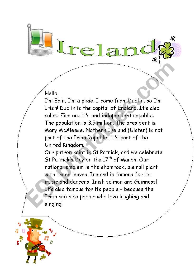 A complete lesson about Ireland