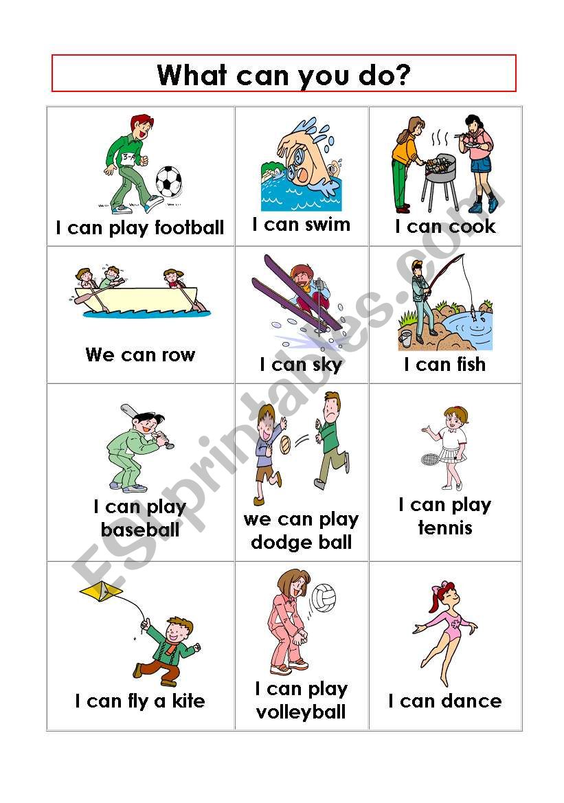 Expressing abilities Can-CanÂ´t 1