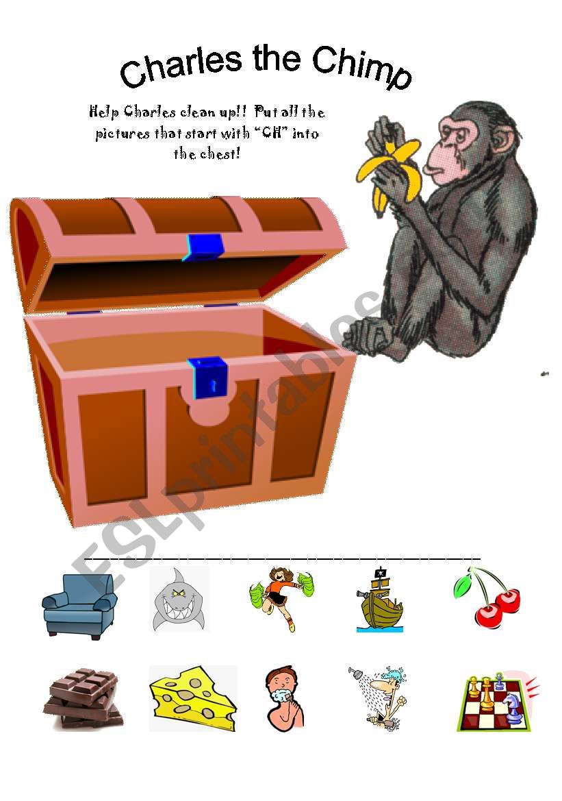 Charles the Chimp worksheet