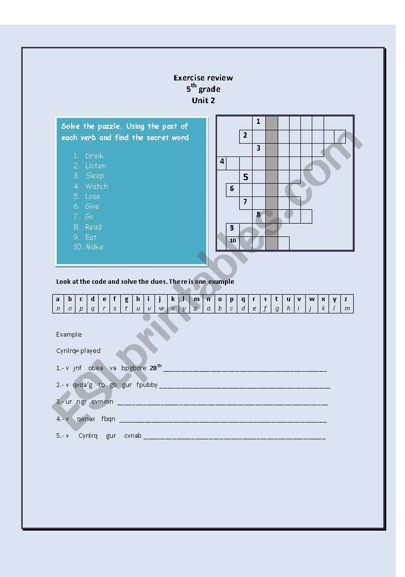simple past exercise  worksheet