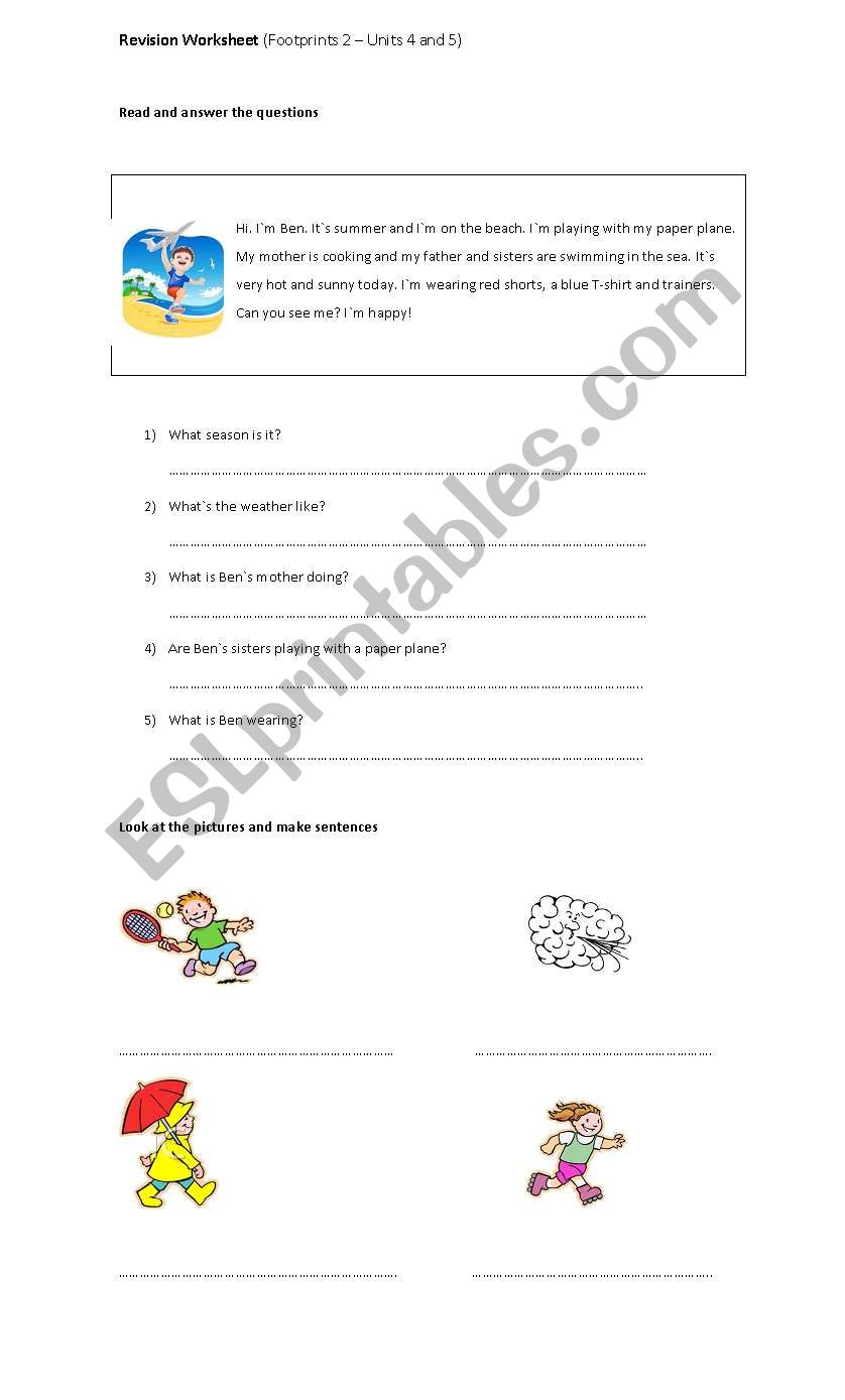 Revision (Reading, Grammar, Vocabulary and Writing)