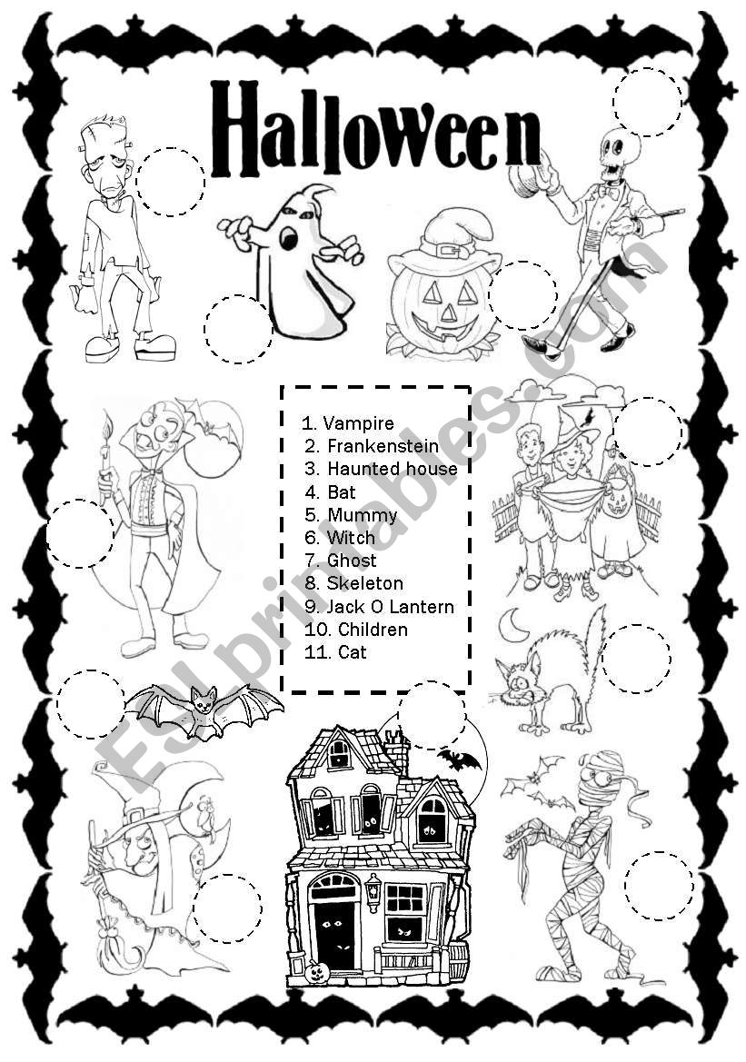 Halloween worksheet