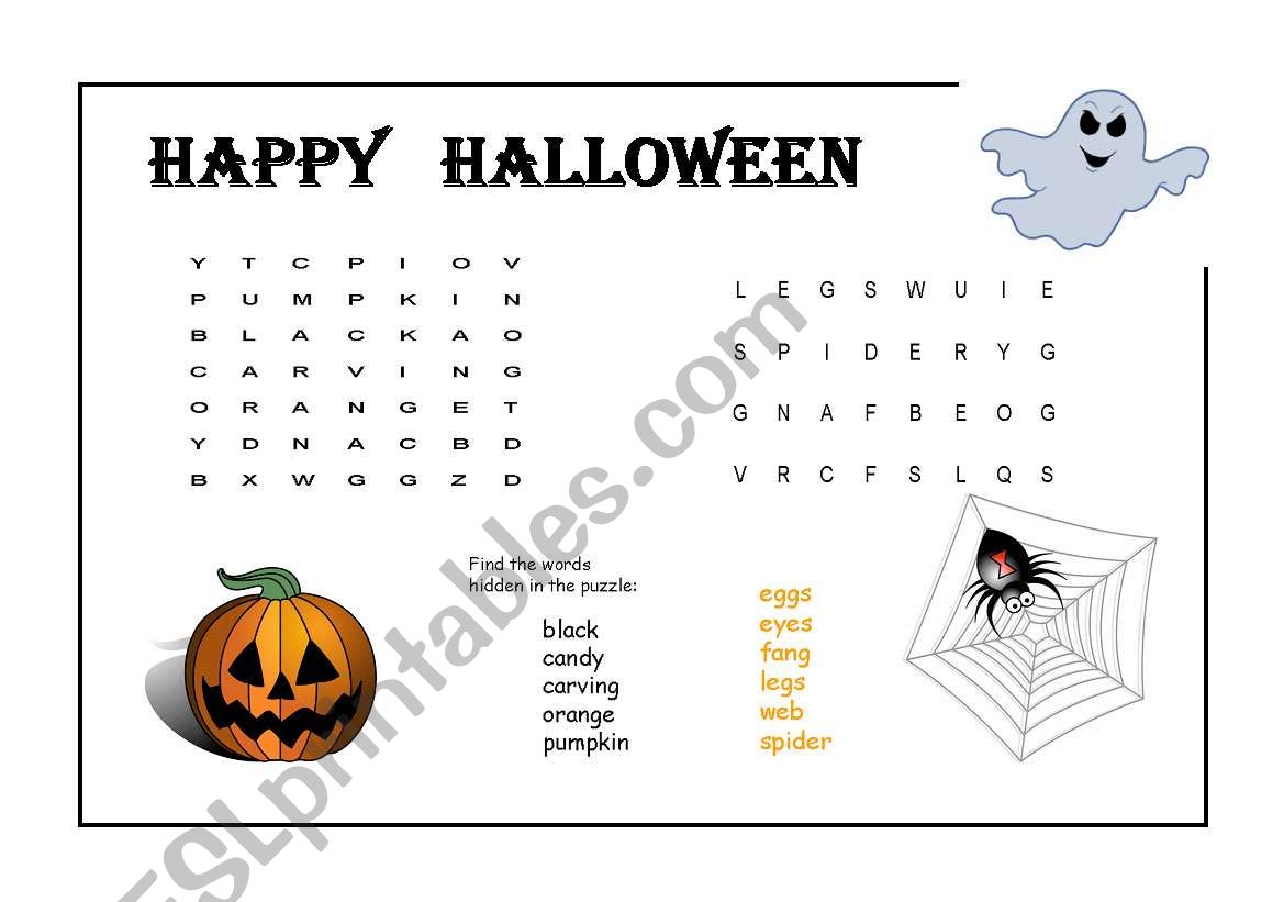 HALLOWEEN worksheet