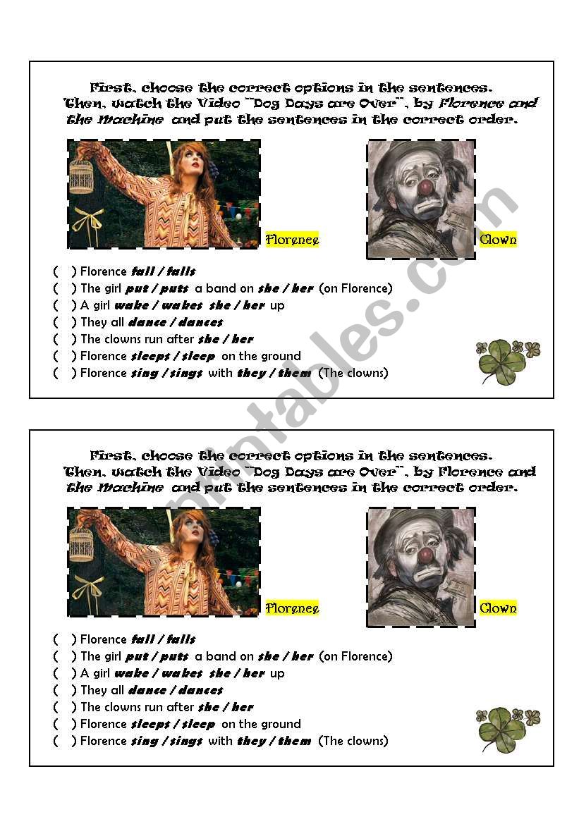 Videoclip Activity - Object Pronouns