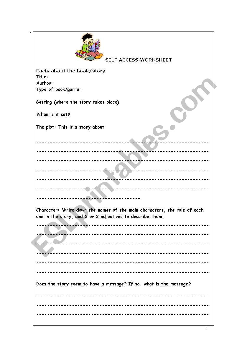 Extensive weekly Activity Worksheet