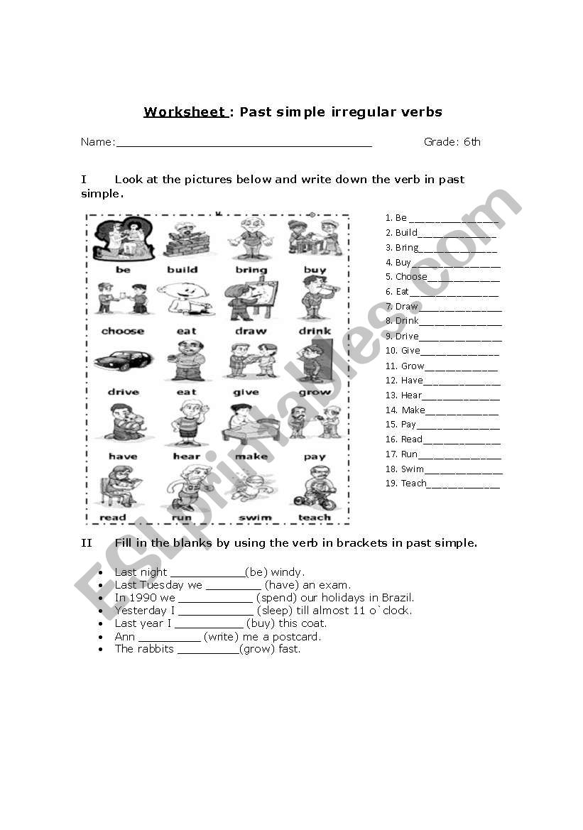 Past Simple  worksheet