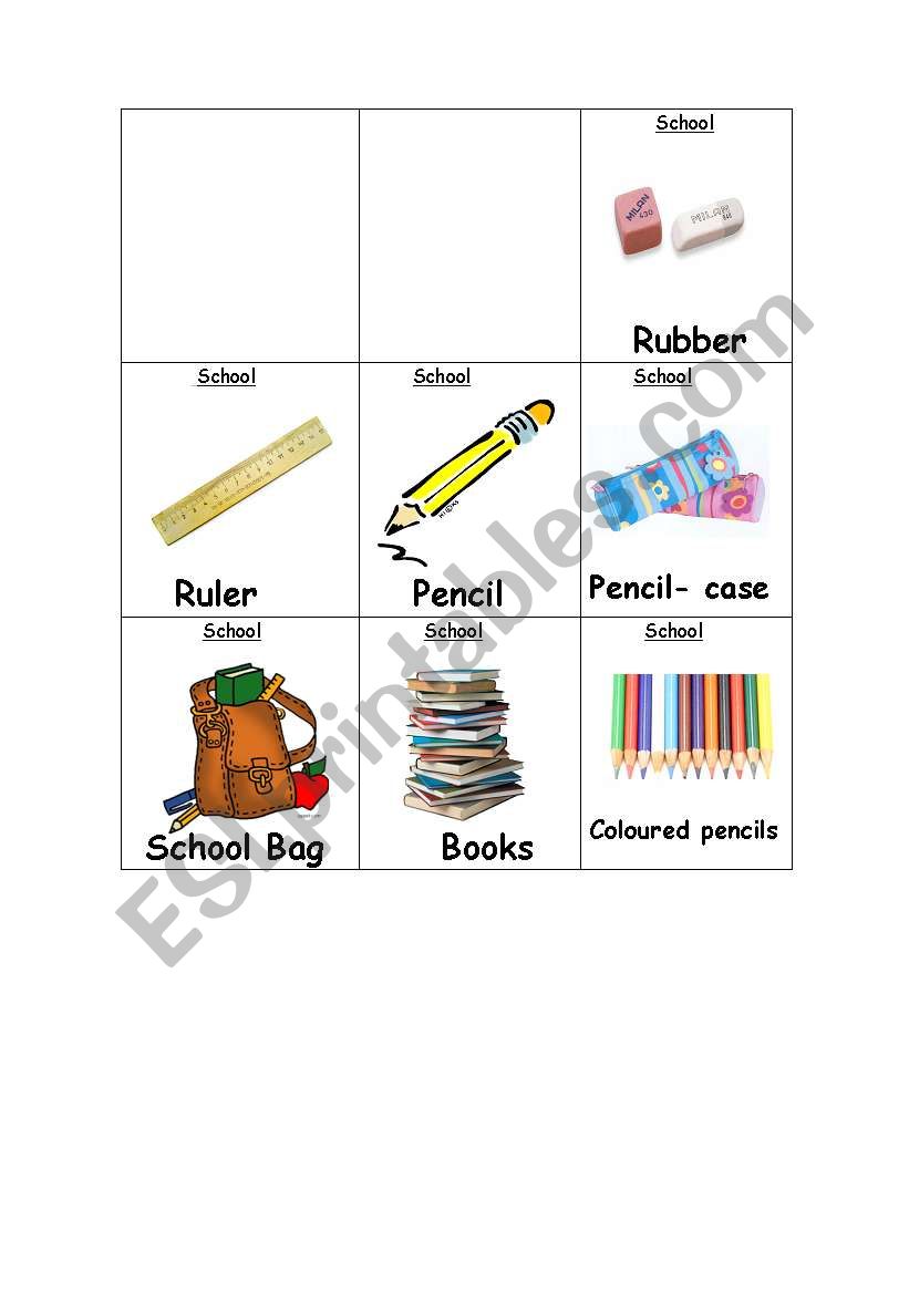 Flash cards4 worksheet