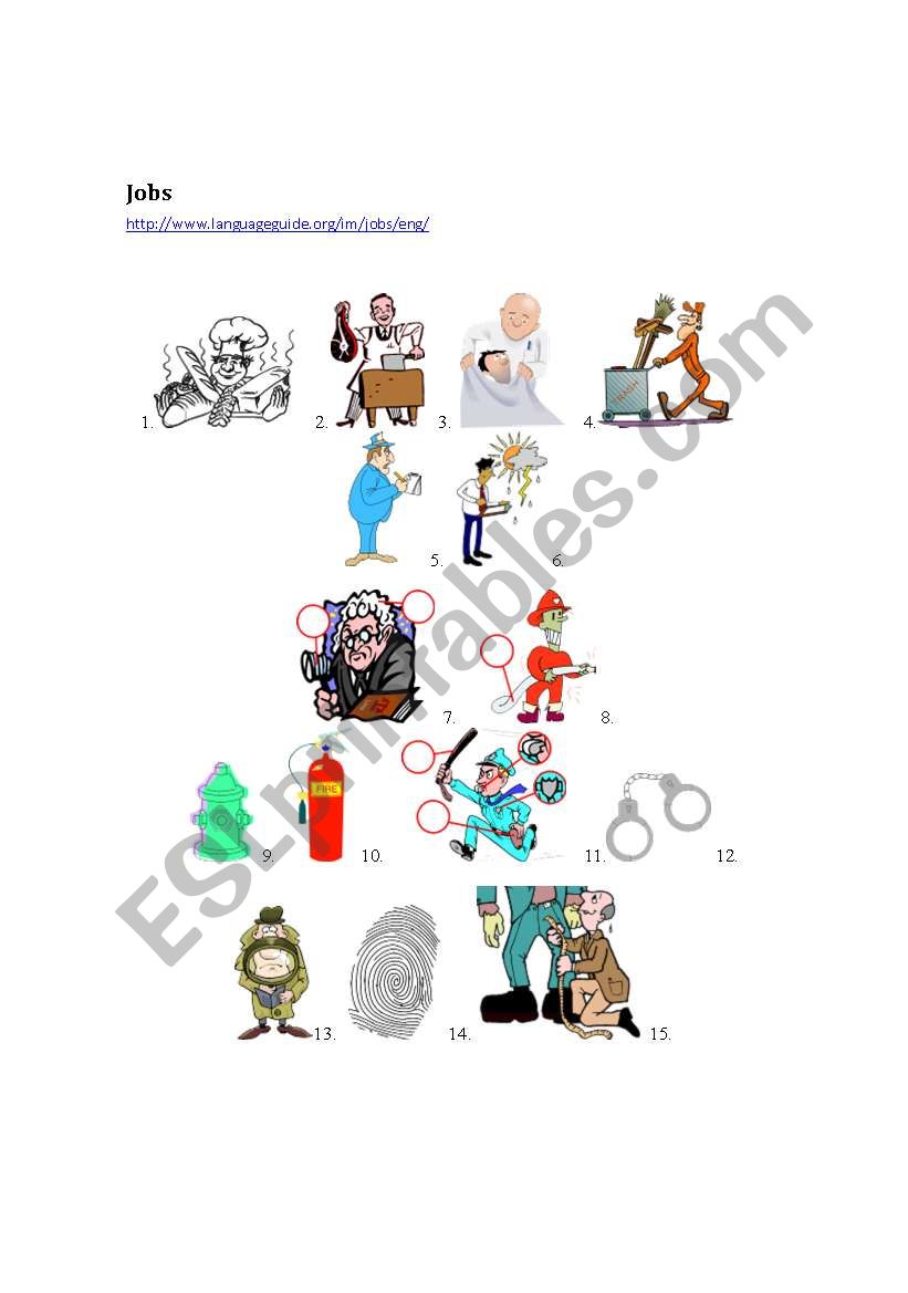 jobs worksheet