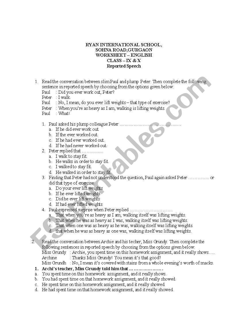 worksheet worksheet