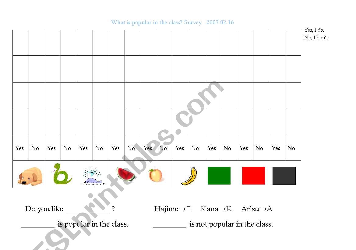 What is popular? worksheet