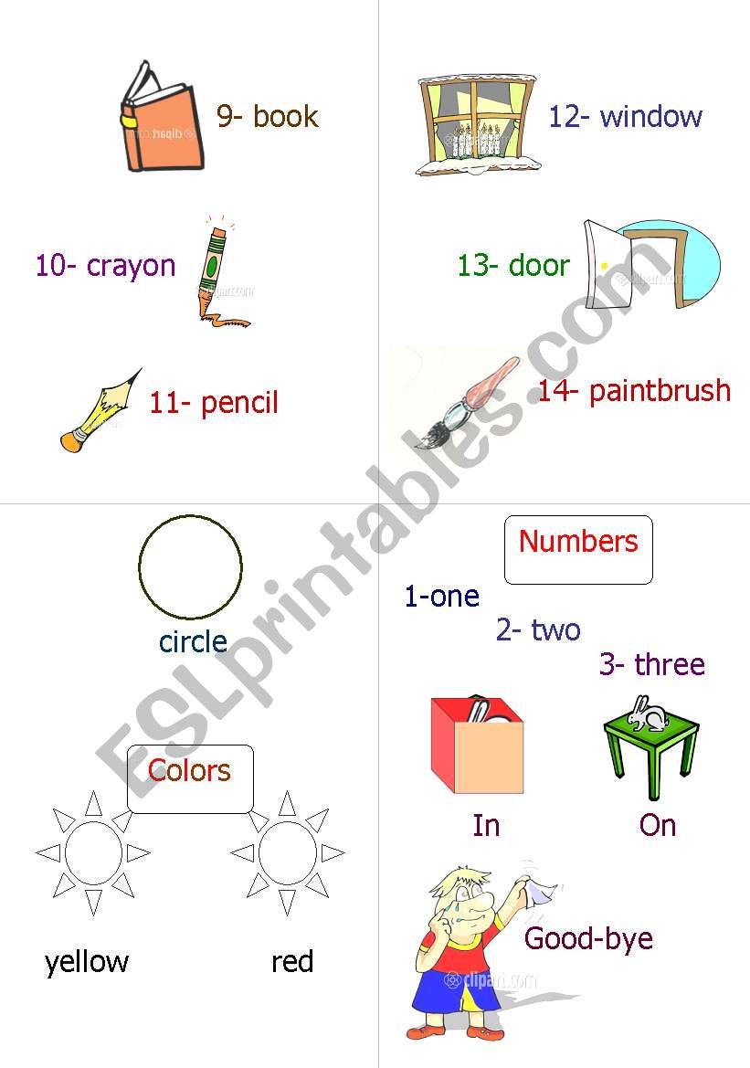 pictionry worksheet