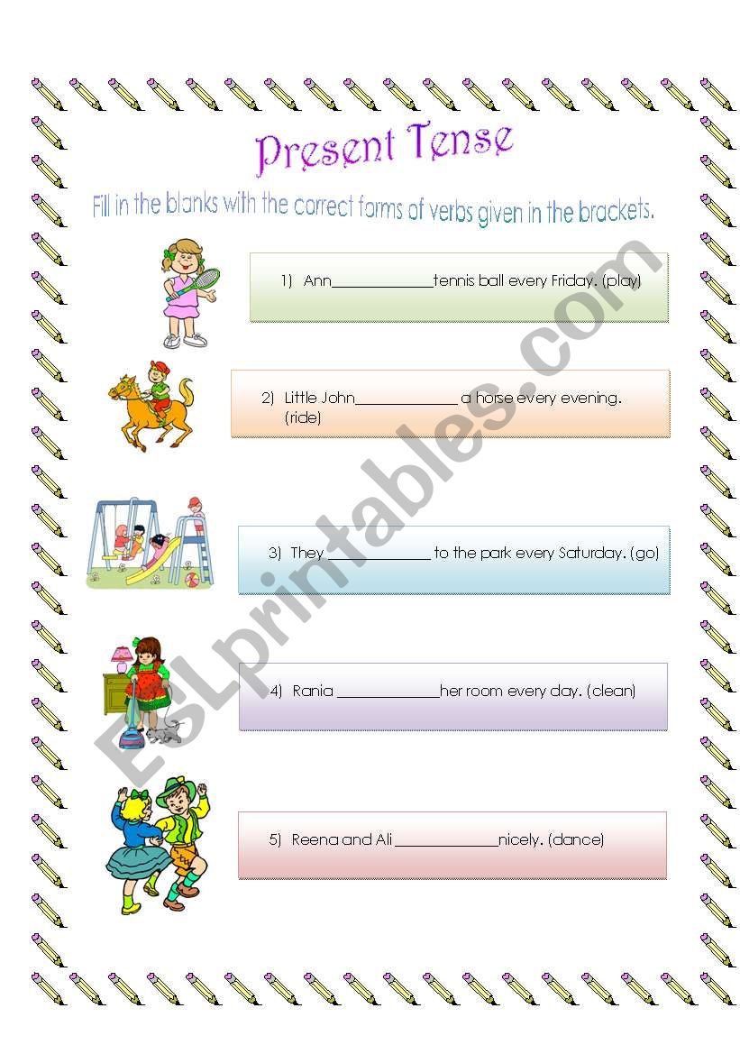 Simple present tense-1 worksheet